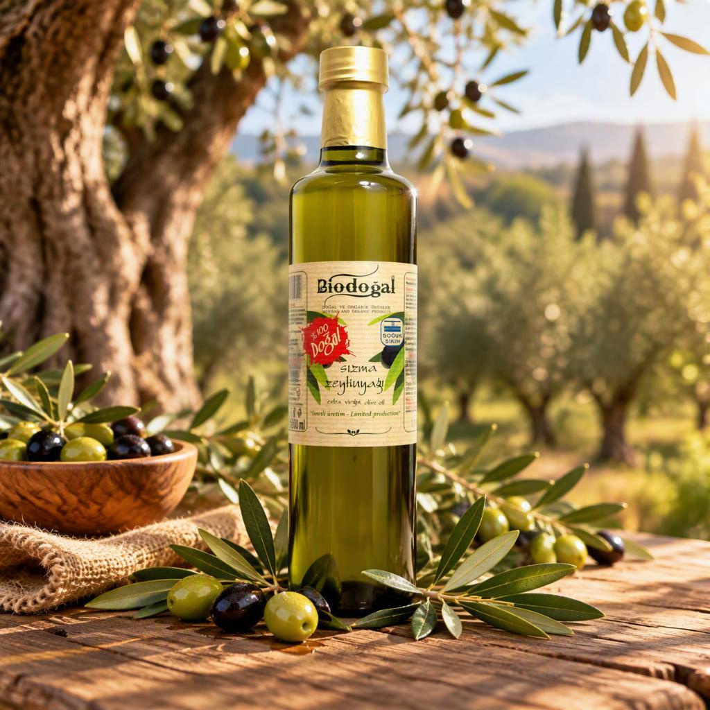 Soğuk Sıkım Naturel Sızma Zeytinyağı 500 ml